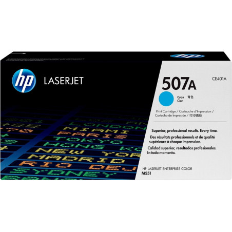 HP TONER LASERJETM551/M575/CYAN-CTG-6K/ 507A CE401A           ORIGINE