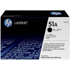 HP TONER LASERJET P3005/M3027/BLACK-CTG-6.5K/ 51A Q7551A      ORIGINE