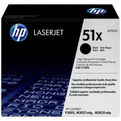 HP TONER LASERJET P3005/M3027/BLACK-CTG-13K/ 51X Q7551X       ORIGINE