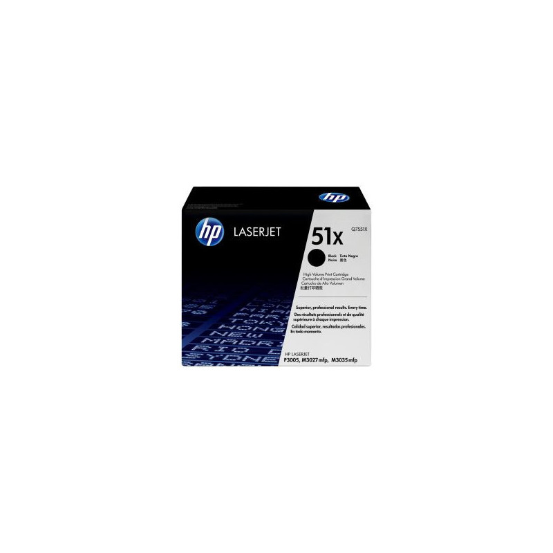 HP TONER LASERJET P3005/M3027/BLACK-CTG-13K/ 51X Q7551X       ORIGINE