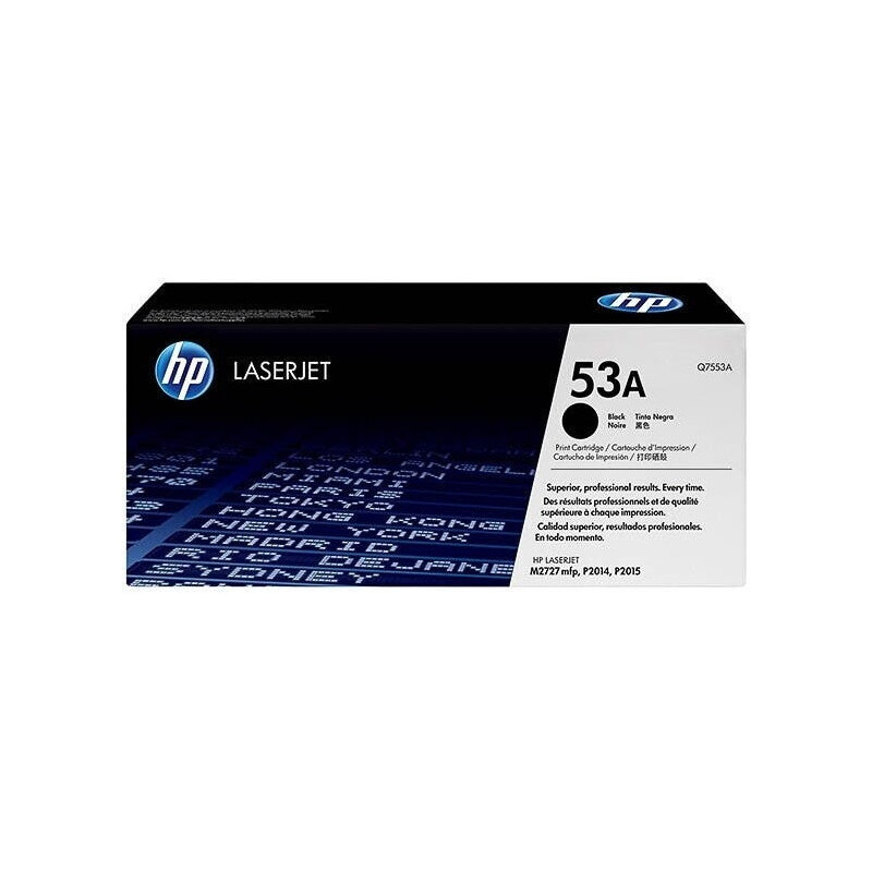 HP TONER LASERJET P2014/P2015/M2727/BLACK-CTG-3K/ 53A Q7553A  ORIGINE