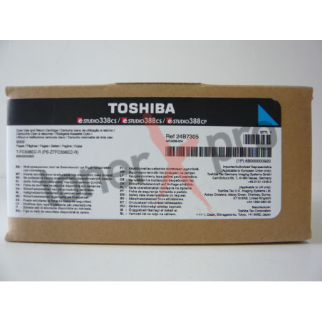 TOSHIBA TONER CYAN E STUDIO 338CS ORIGINAL 24B7305 TFC338ECR