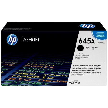 HP TONER LASERJET 5500/5550/BLACK-CTG-13K/ 645A C9730A        ORIGINE