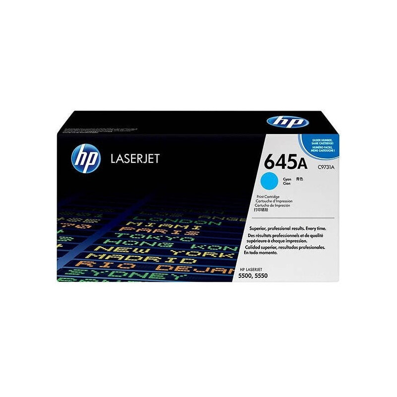 HP TONER LASERJET 5500/5550/CYAN-CTG-12K/ 645A C9731A         ORIGINE