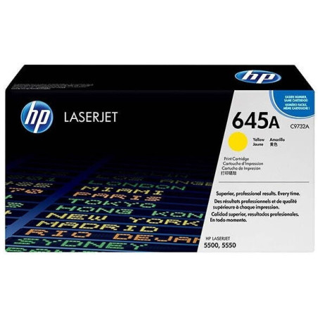 HP TONER LASERJET 5500/5550/YELLOW-CTG-12K/ 645A C9732A       ORIGINE