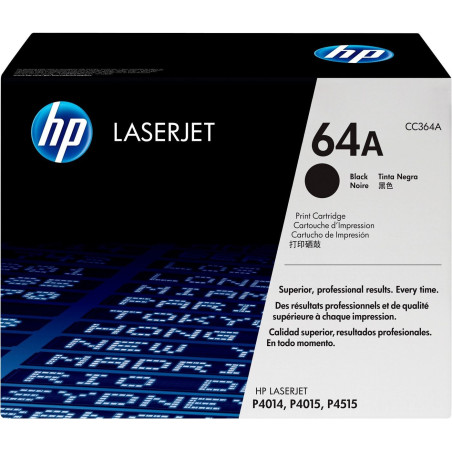 HP TONER LASERJET P4011/P4514/BLACK-CTG-10K/ 64A CC364A       ORIGINE