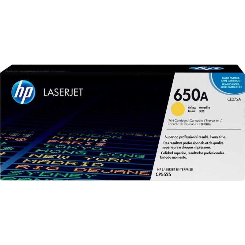 HP TONER LASERJET CP5520/M750/YELLOW-CTG-15K/ 650A CE272A     ORIGINE