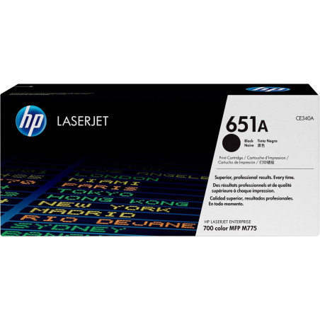 HP TONER LASERJET M770/M775/BLACK-CTG-13.5K/ 651A CE340A      ORIGINE