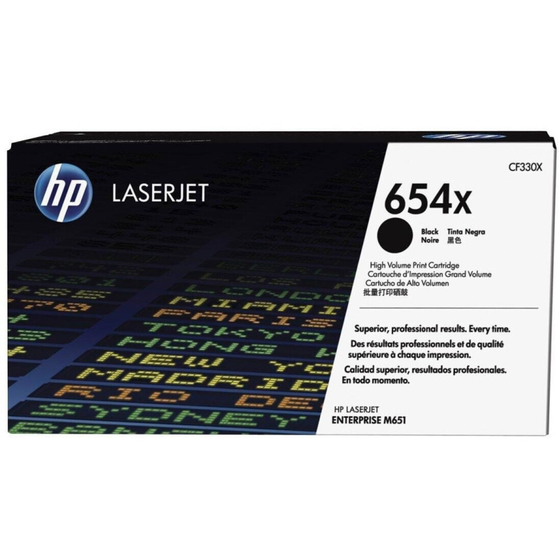 HP TONER LASERJET M651-N-DN-XH/BLACK-CTG-20.5K/ 654X CF330X   ORIGINE