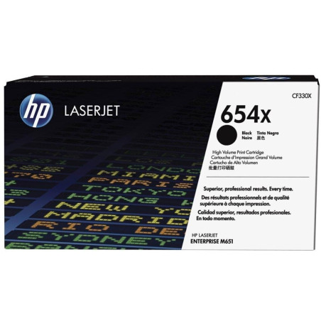 HP TONER LASERJET M651-N-DN-XH/BLACK-CTG-20.5K/ 654X CF330X   ORIGINE