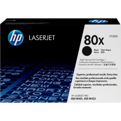HP TONER LASERJET PRO 400/M425/BLACK-CTG-6.9K/ 80X CF280X     ORIGINE