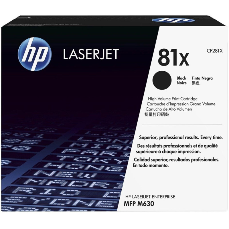 HP TONER LASERJET M605/M606/M630/BLACK-CTG-25K/ 81X CF281X    ORIGINE