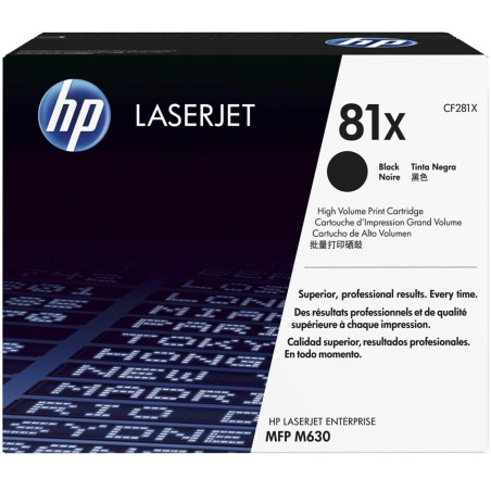 HP TONER LASERJET M605/M606/M630/BLACK-CTG-25K/ 81X CF281X    ORIGINE