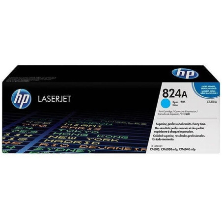 HP TONER LASERJET CP6015/CM6040/CYAN-CTG-21K/ 824A CB381A     ORIGINE