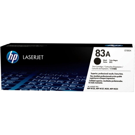 HP TONER LASERJET PRO M125/M225/BLACK-CTG-2.2K/ 83X CF283A    ORIGINE