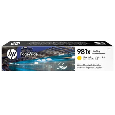 HP TONER PAGEWIDE 556/E58650/YELLOW-CTG-10K/ 981X L0R11A      ORIGINE