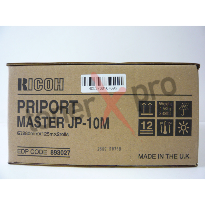 RICOH MASTER B4 JP1050 ORIGINAL JP10M 893027