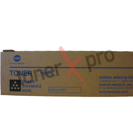 TONER MINOLTA BIZHUB C257I BLACK ORIGINAL TN227 TN227K ACVH150