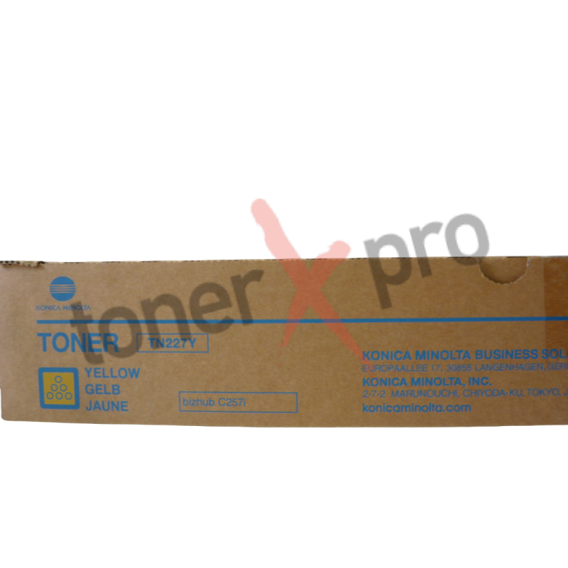 MINOLTA TONER YELLOW BIZHUB C257I ORIGINAL TN227 TN227Y ACVH250 MINOLTA TONER YELLOW BIZHUB C257I ORIGINAL TN227 TN227Y ACVH250