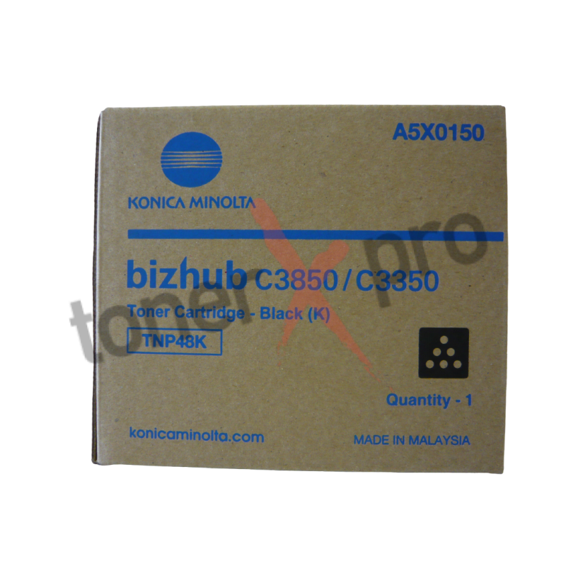 MINOLTA TONER BLACK BIZHUB C3350 ORIGINAL TNP48 TNP48K A5X0150