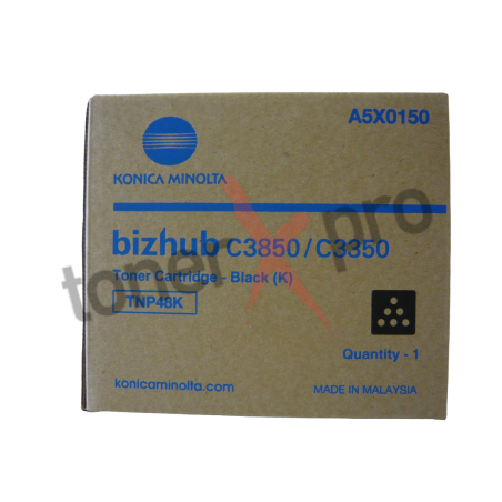 TONER MINOLTA BIZHUB C3350 BLACK ORIGINAL TNP48 TNP48K A5X0150