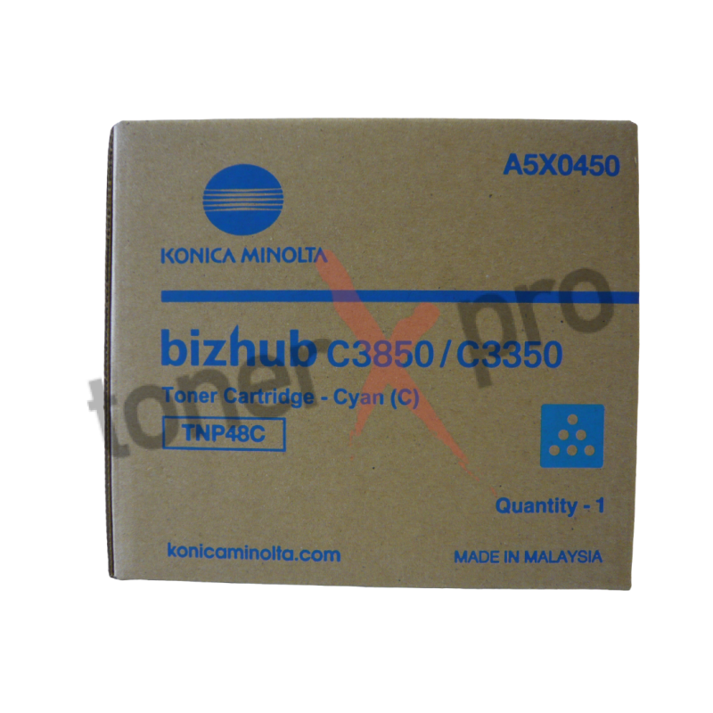 MINOLTA TONER CYAN BIZHUB C3350 ORIGINAL TNP48 TNP48C A5X0450