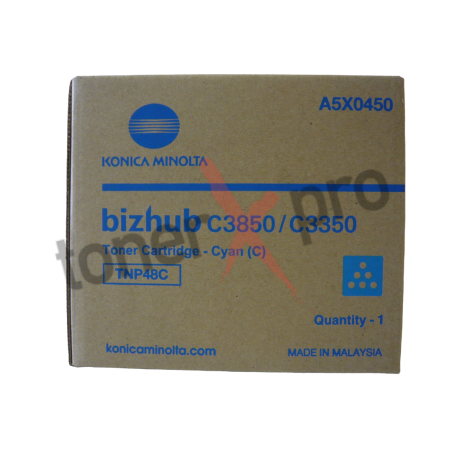 TONER MINOLTA BIZHUB C3350 CYAN ORIGINAL TNP48 TNP48C A5X0450