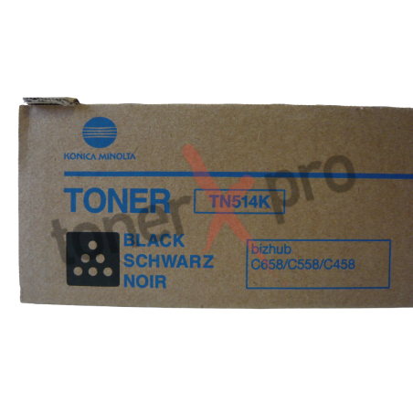 TONER MINOLTA BIZHUB C458 BLACK ORIGINAL TN514 TN514K A9E8150