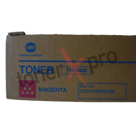 TONER MINOLTA BIZHUB C458 MAGENTA ORIGINAL TN514 TN514M A9E8350