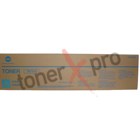 TONER MINOLTA BIZHUB PRO C654 CYAN ORIGINAL TN711 TN711C A3VU450