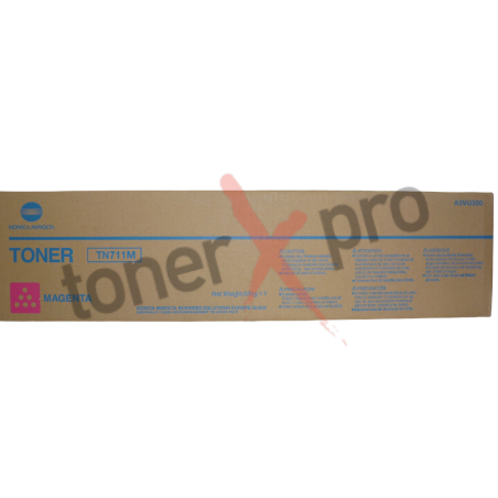 TONER MINOLTA BIZHUB PRO C654 MAGENTA ORIGINAL TN711 TN711M A3VU350