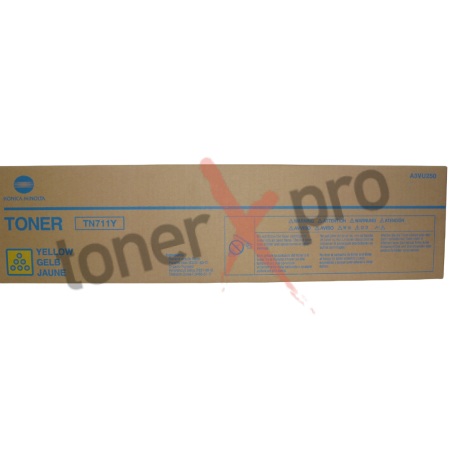 TONER MINOLTA BIZHUB PRO C654 YELLOW ORIGINAL TN711 TN711Y A3VU250