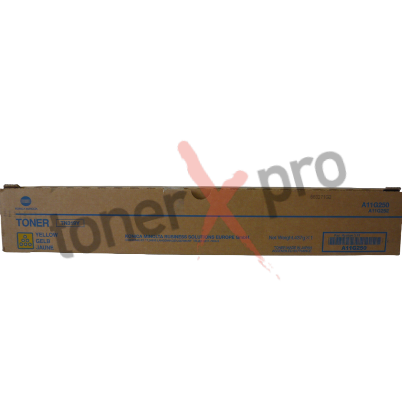 MINOLTA TONER YELLOW BIZHUB C360 ORIGINAL TN319 TN319Y A11G250 MINOLTA TONER YELLOW BIZHUB C360 ORIGINAL TN319 TN319Y A11G250