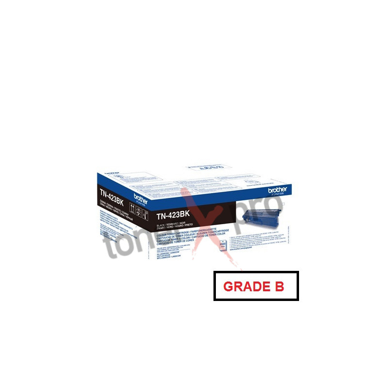 BROTHER TONER BLACK HLL8360 MFCL8900 ORIGINAL HAUTE CAPACITE TN423 TN423BK - GRADE B