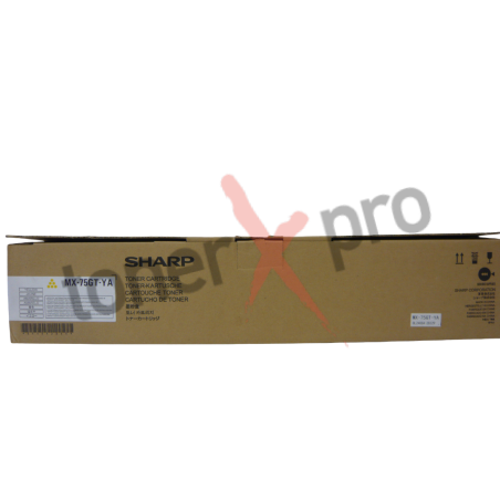 SHARP TONER YELLOW MX6500 ORIGINAL MX75 MX75GTYA