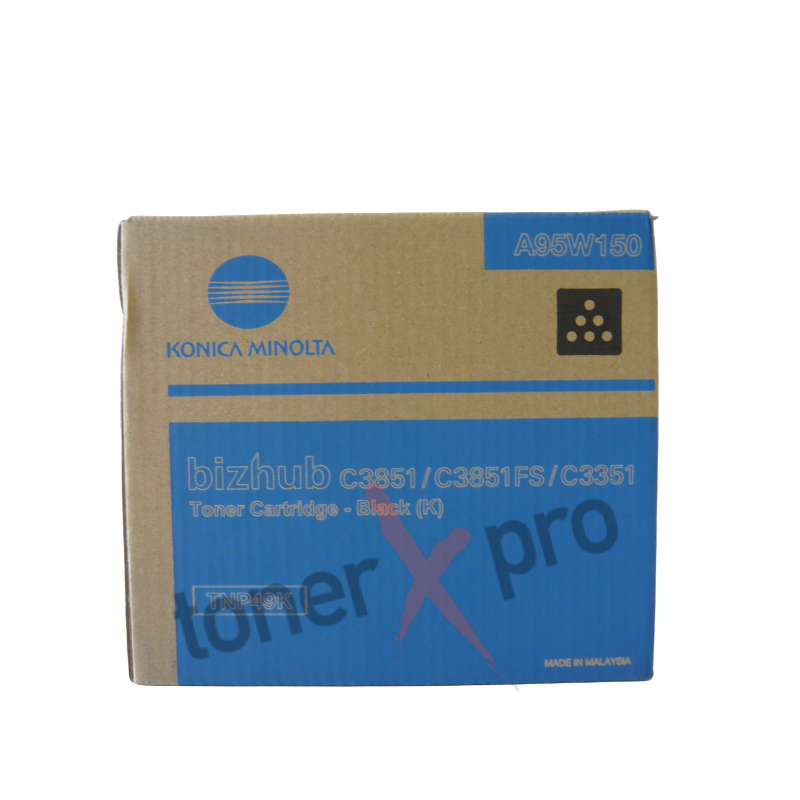 MINOLTA TONER BLACK BIZHUB C3351 ORIGINAL TNP49 TNP49K A95W150