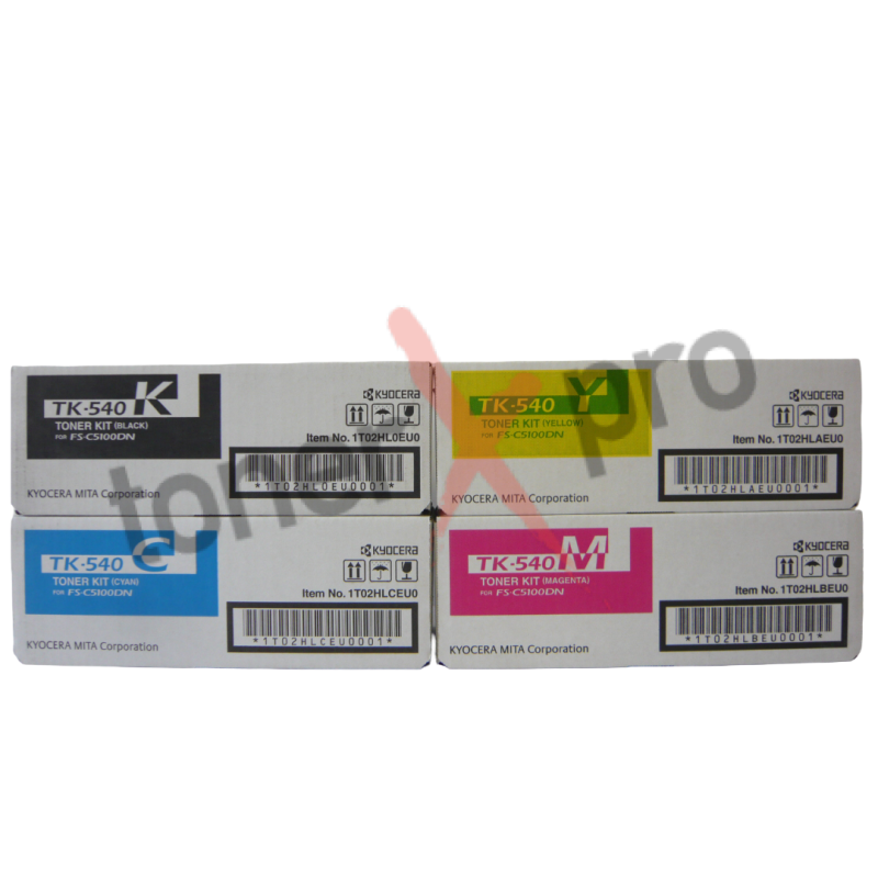 TK540 - KYOCERA LOT TONERS BCMY FS C5100 ORIGINAL TK540K-TK540C-TK540M-TK540Y TK540 - KYOCERA LOT TONERS BCMY FS C5100 ORIGINAL TK540K-TK540C-TK540M-TK540Y