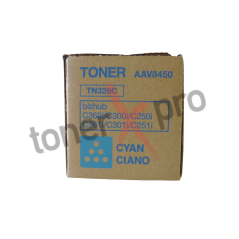 TONER MINOLTA BIZHUB C250i CYAN ORIGINAL TN328 TN328C TN328FC AAV8450