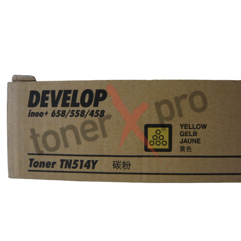 DEVELOP TONER YELLOW INEO+458 ORIGINAL TN514 TN514Y A9E82D0