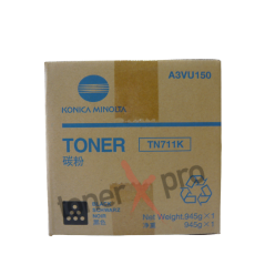 MINOLTA TONER BLACK BIZHUB PRO C654 ORIGINAL TN711 TN711K A3VU150