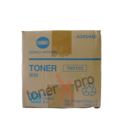 MINOLTA TONER CYAN BIZHUB PRO C654 ORIGINAL TN711 TN711C A3VU450