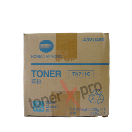 MINOLTA TONER CYAN BIZHUB PRO C654 ORIGINAL TN711 TN711C A3VU450