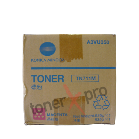 MINOLTA TONER MAGENTA BIZHUB PRO C654 ORIGINAL TN711 TN711M A3VU350