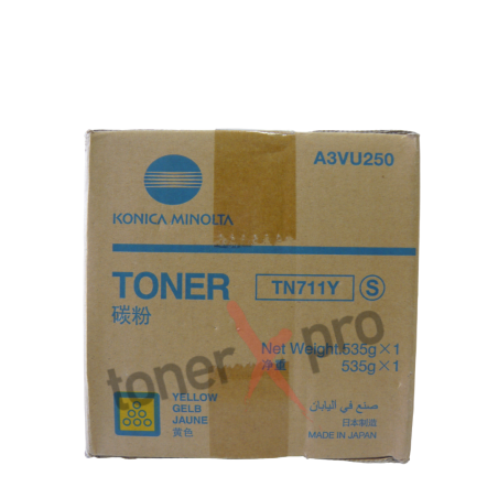 MINOLTA TONER YELLOW BIZHUB PRO C654 ORIGINAL TN711 TN711Y A3VU250