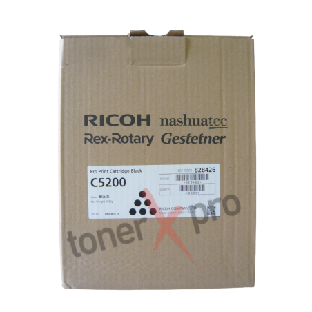 TONER RICOH PRO C5120S C5200 BLACK ORIGINAL 828426