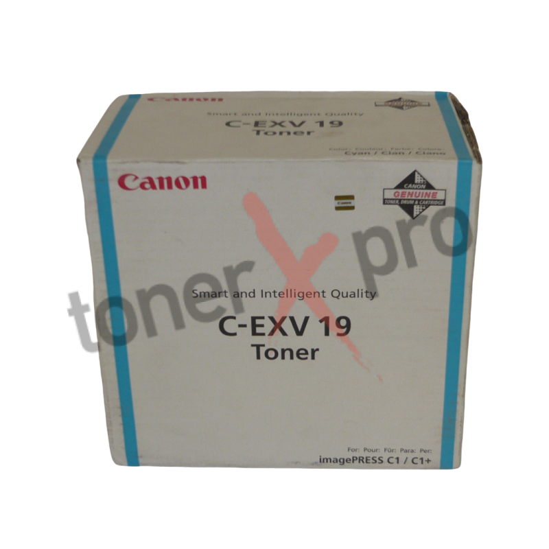CANON TONER CYAN IMAGEPRESS C1 ORIGINAL 0398B002 CEXV19 CANON TONER CYAN IMAGEPRESS C1 ORIGINAL 0398B002 CEXV19
