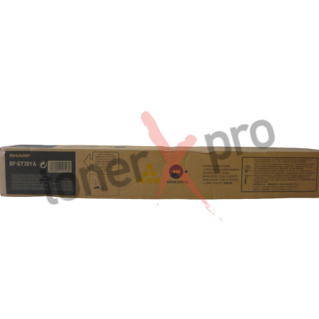 SHARP TONER YELLOW BP50C26 BP60C31 BP70C31 ORIGINAL BPGT70YA BP GT70YA
