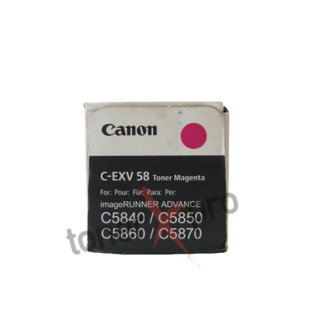 CANON TONER MAGENTA IMAGERUNNER ADVANCE DX C5835I C5850I ORIGINAL 3765C002 CEXV58M