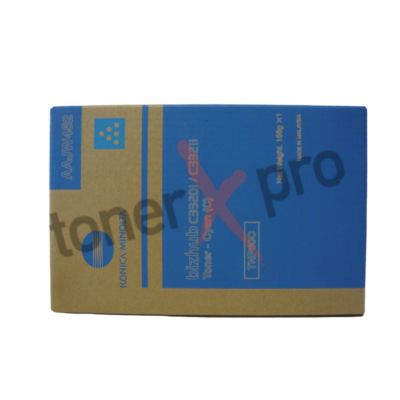 MINOLTA TONER CYAN BIZHUB C3320I ORIGINAL AAJW452 TNP80C MINOLTA TONER CYAN BIZHUB C3320I ORIGINAL AAJW452 TNP80C