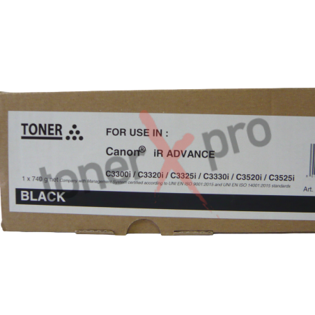 TONER CANON IR ADVANCE C3300 C3325 BLACK GENERIQUE 8524B002 CEXV49